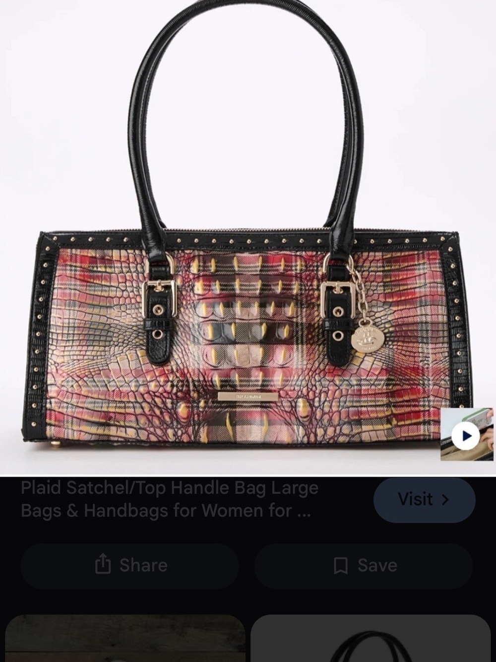 Rare Find! Brahmin Sophia Satchel – Multi Merryweather